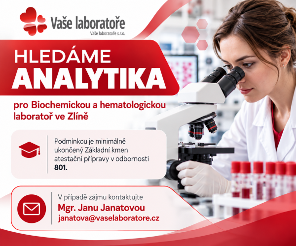 Analytika pro Biochemickou a hematologickou laboratoř ve Zlíně.